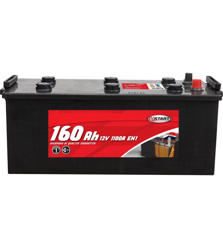 Batteria per autocarro e trattori 160 ah 12v 950a polo positivo sinistro